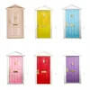 Miniature Wood Elf Door Tooth Fairy Door Mini House Accessories Pretend Play Toy Gift for Kids Furniture Simulation Miniatures 1