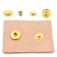 500sets press buttons S-Spring type silver/black/bronze/gold metal snaps 15mm/12.5mm/10mm  sewing accessories bulk clothing DIY 2
