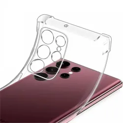 Clear Shockproof Protective Case with Camera Guard - Soft Back Cover - S23 Ultra