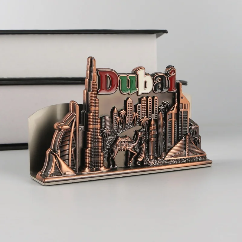 

Настраиваемая металлическая винтажная Роскошная большая офисная ручка вертикальный именной идентификатор Дубай Сувенирный стол визиток держатель стенд