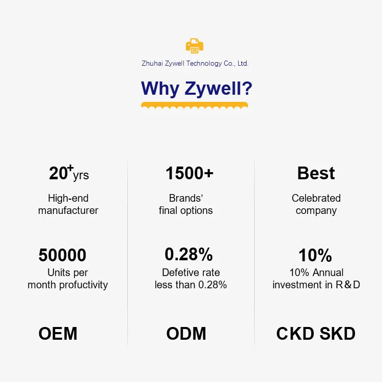 ZYWELL H862 80mm 감열식 프린터 (스크린 포함, 듀얼 컬러 인쇄 기능, 영수증/송장 출력 가능)