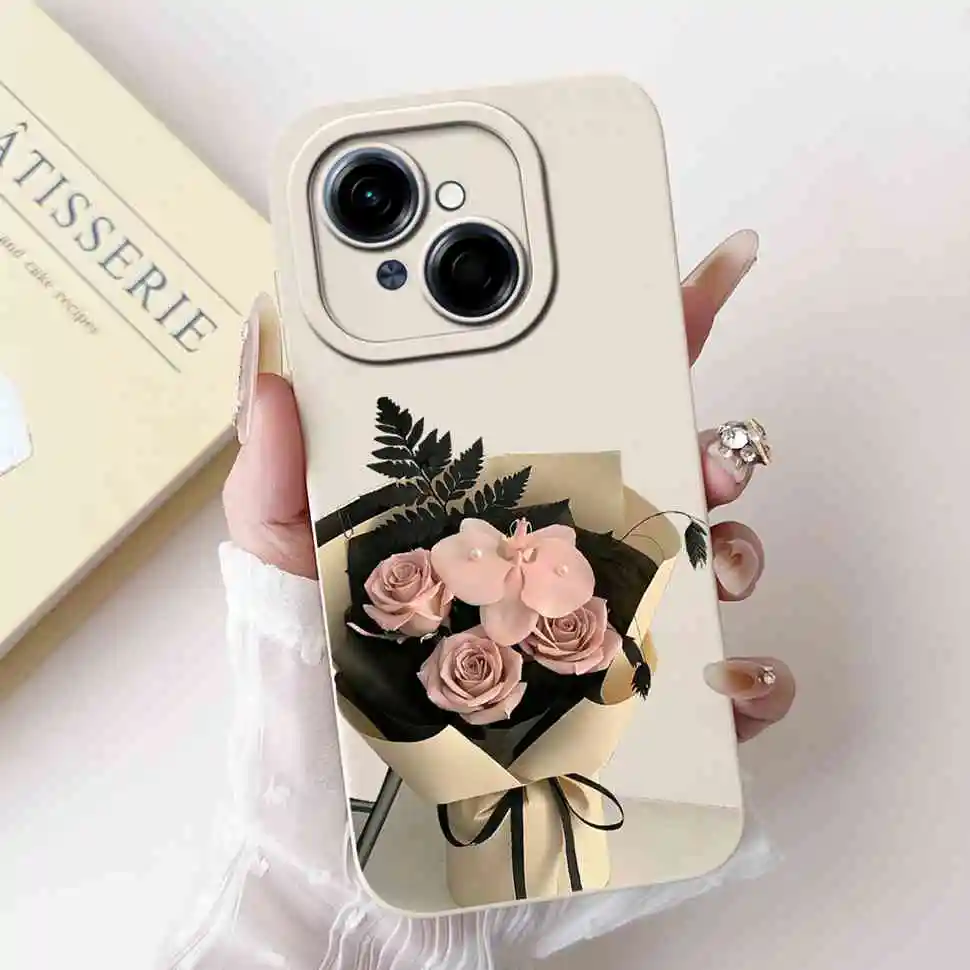 Black Butterfly Ultra-Thin Soft Silicone Case - 6.67 Back Cover