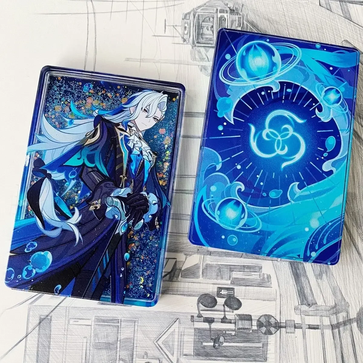 4.4 Merch Genius Invokation TCG Neuvillette Sayu Thoma Rosalyne Quicksand Mahjong 맞춤형 아크릴 장식품