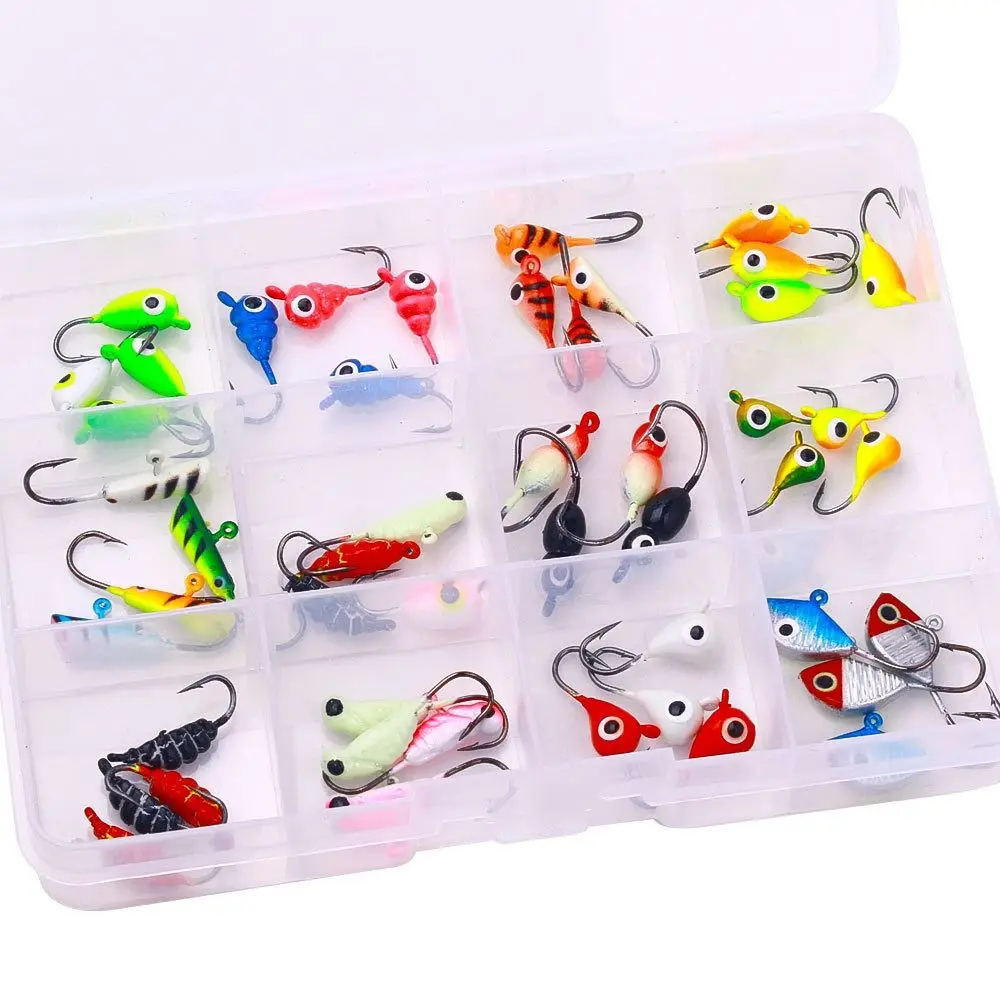 

AD-Sharp Winter Ice Fishing Lure New Jigging 10 styles Ice fishing lure Walleye Artificial Lead Hard Hook High Quality