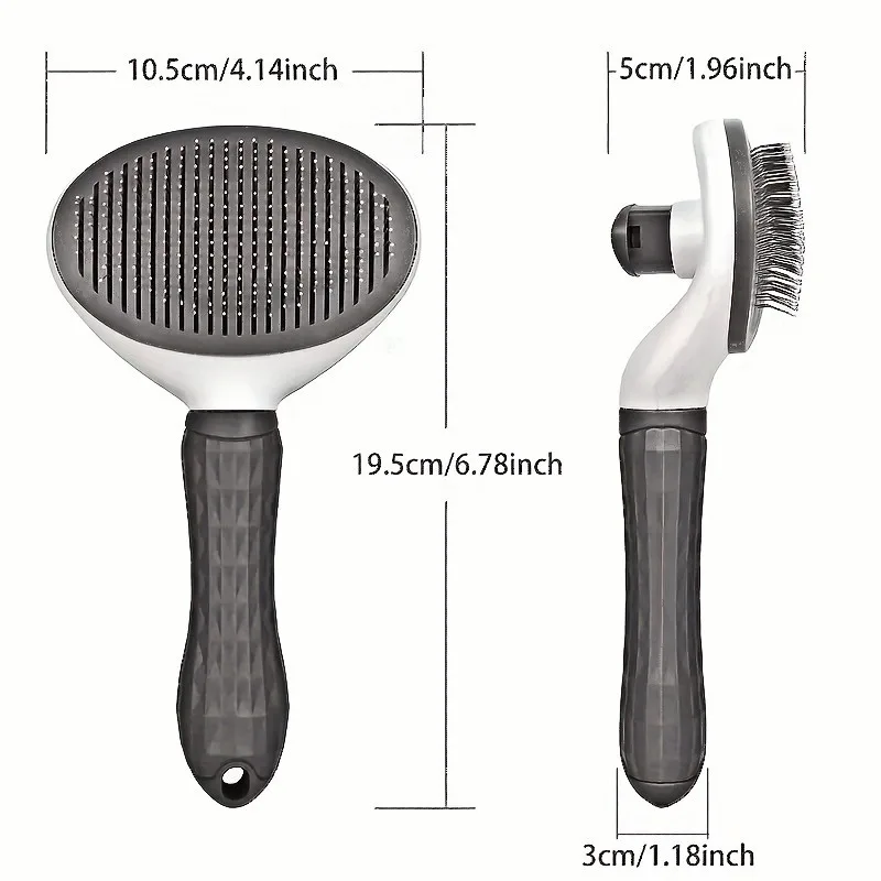 Pet Hair Brush Dog Hair Comb Stainless Steel Automatic Fading
