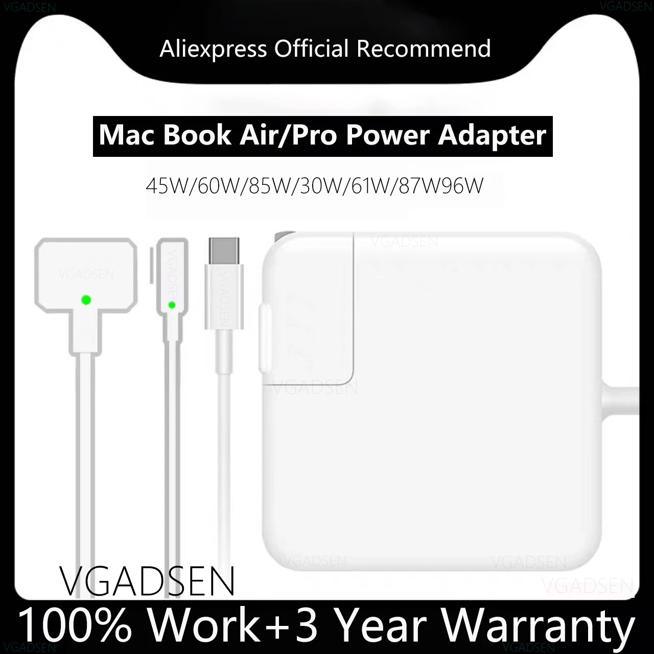 

Mac Book Charger 96W 87W 61W 30W USB C Laptop Power Adapter For Macbook Pro M2 M1 Macbook Air iPad Pro 2020 2021 2022 With Cable