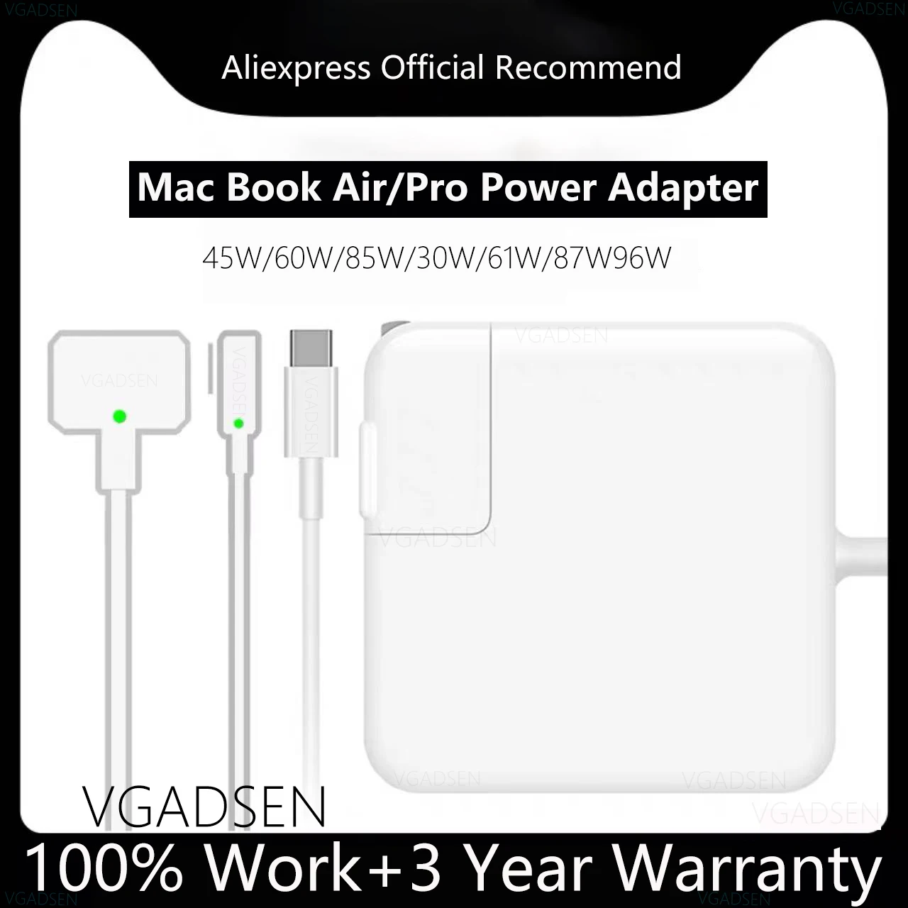 MacBookCharger96W87W61W30WUSBCLaptopPowerAdapterForMacbook