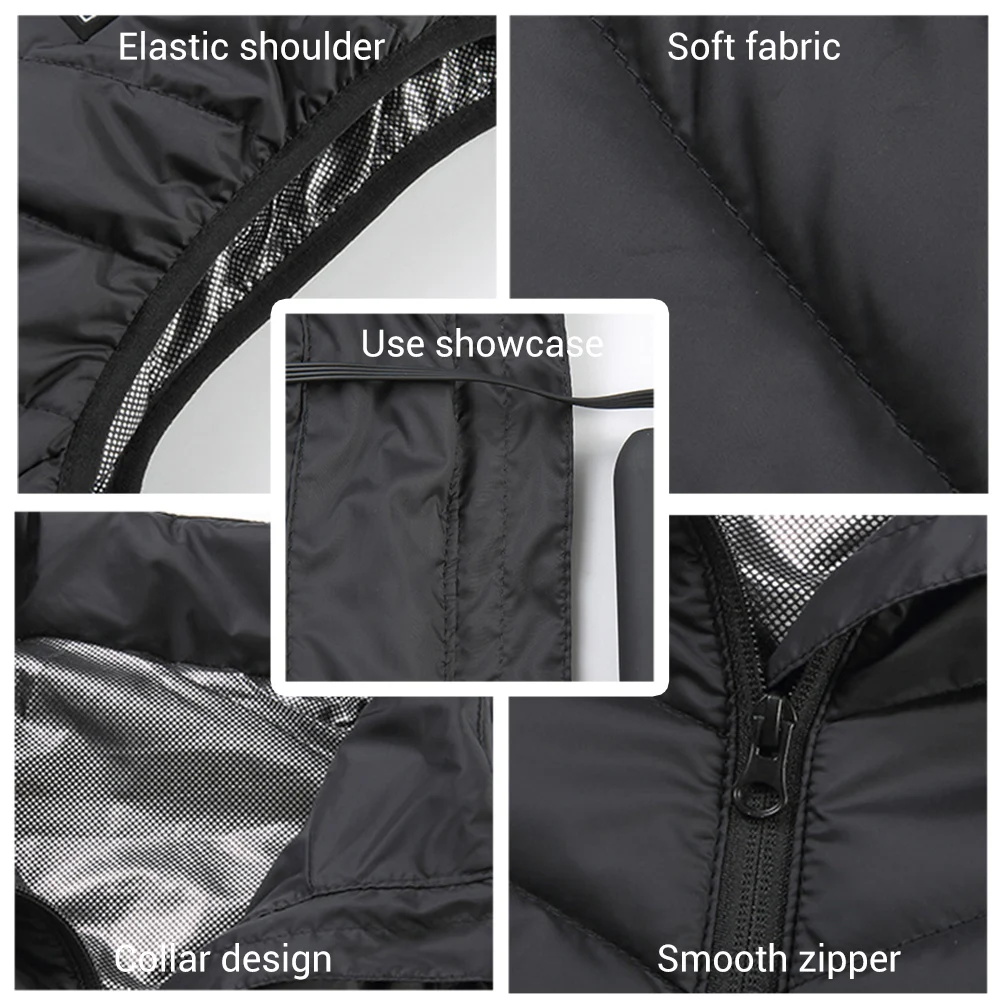 Winter USB Electric Heated Vest Heating Waistcoat Thermal Warm Jacket Electric Body Warmer for Unisex