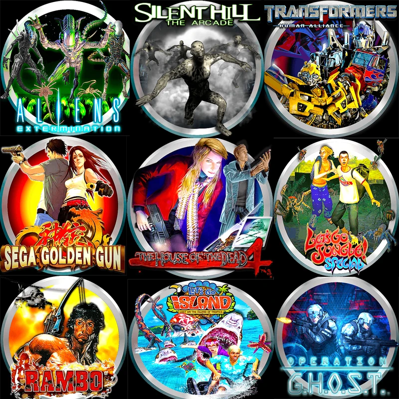 50 in 1 Modren Light Gun Arcade Games Shooting Games Collection SSD