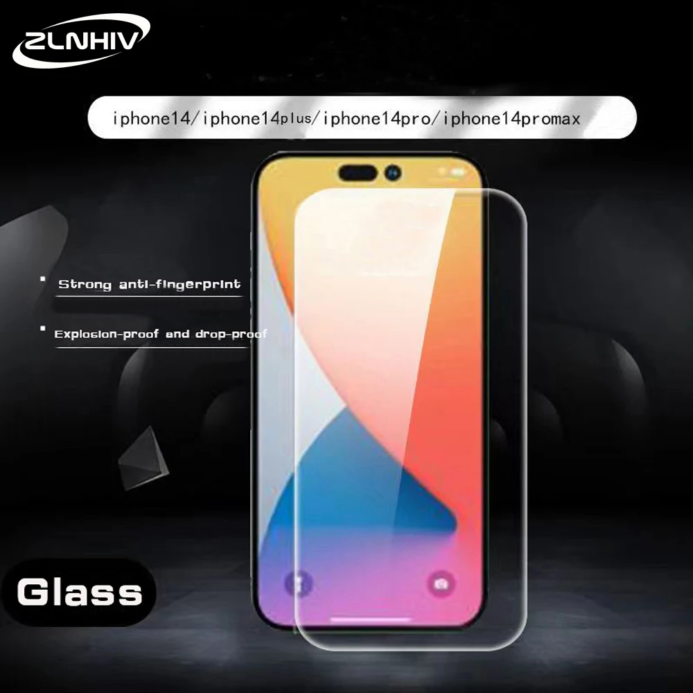 Zlnhiv Smartphone For Iphone 13 12 Mini 11 Pro Max 14 Plus 7 8 Plus X Xs Se Xr Protective Film Tempered Glass Screen Protector