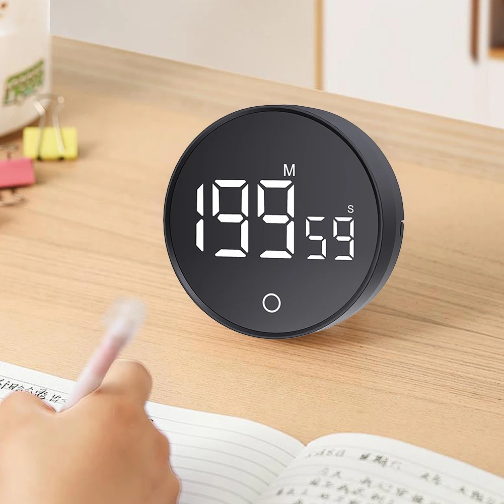 Digital Kitchen Timer with Magnetic Attachment and LED Display