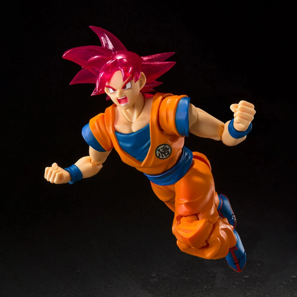 SHF Dragon Ball Z Super Saiyan God Red Hair Son Goku 6 Action Figure  Collectible Model Doll Display Toy - AliExpress