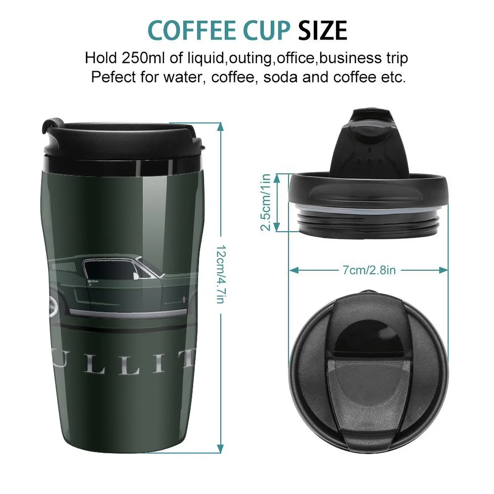 New Mustang Bullitt Travel Coffee Mug Luxury Coffee Cup Cups And Mugs Thermos Cup