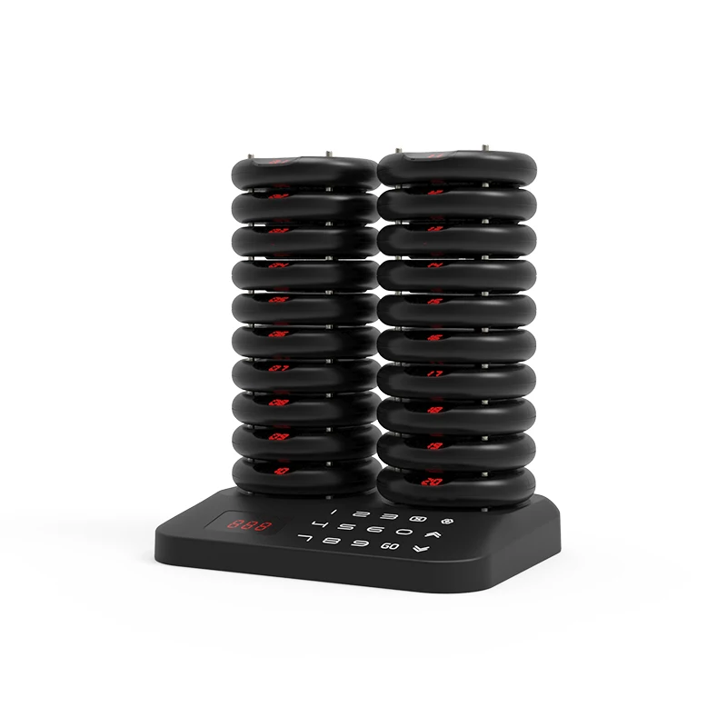 JT-P90 wireless fast Food restaurant pager system waterproof vibrating buzzer for guest queuing coasters and order call