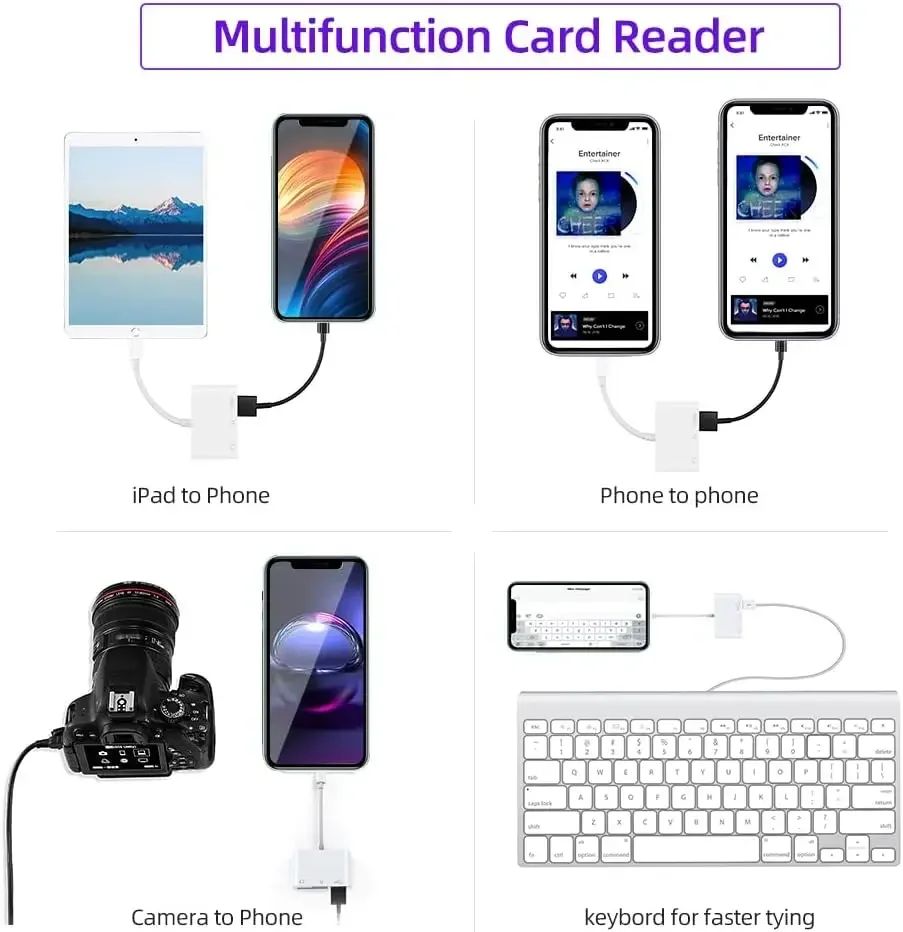 Universal 3-in-1 Type-C Memory Card Reader and Recorder