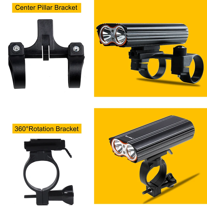 WEST BIKING 1600 Lumens Bicycle Lights LED Bulb Waterproof Bicycle Front Light USB Charging Flashlight Cycling Lamp Bike Light