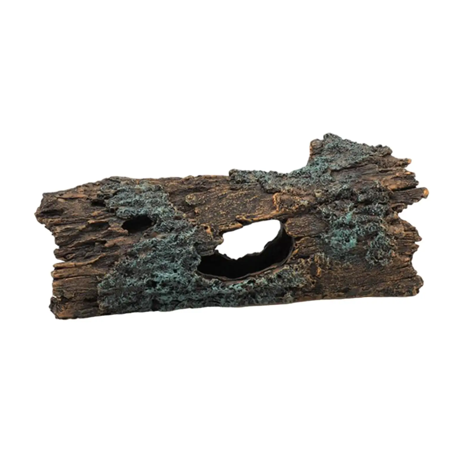Decorazione per acquario, nascondiglio, tronco d'albero cavo, tronco cavo in resina per rettili, lucertole, anfibi, pesci Decorazione per acquario, nascondiglio, tronco d'albero cavo, tronco cavo in resina per rettili, lucertole, anfibi, pesci