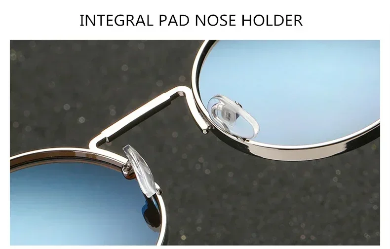 Lunettes de soleil rondes rétro avec protection UV