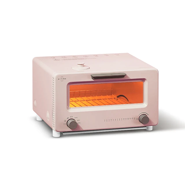 Nuevo diseño de horno tostador Rosa 10L lindo Mini horno tostador