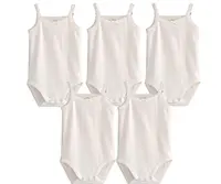 Barboteuses en fibre de coton pour bébés filles, combinaisons de batterie une pièce pour nouveau-nés, tout-petits, combinaisons d'été, vêtements blancs, tenue pour enfants, 2023 4