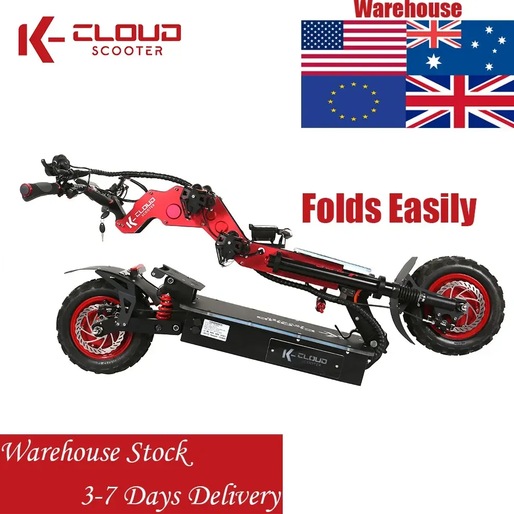 Electric Scooter 8000W 10000W 72V Adult Foldable Remote Dual Motor Electric Scooter