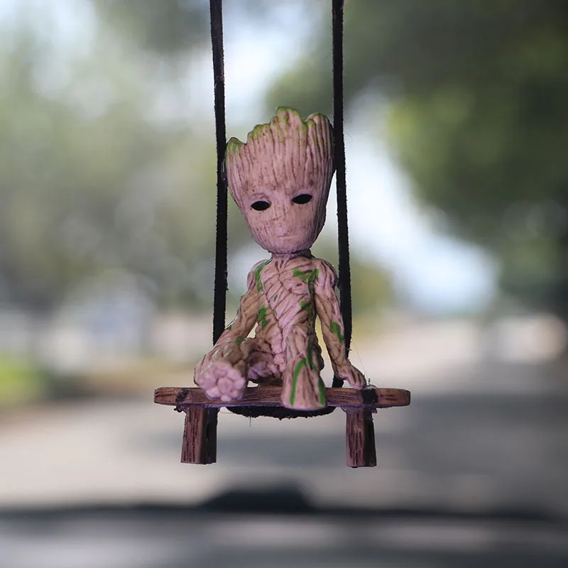 Car Hanging Accessories Swing Smiling Little Tree Man Car Mirror Hanging  Accessories Car Decoration Charm Pendant - Ornaments - AliExpress