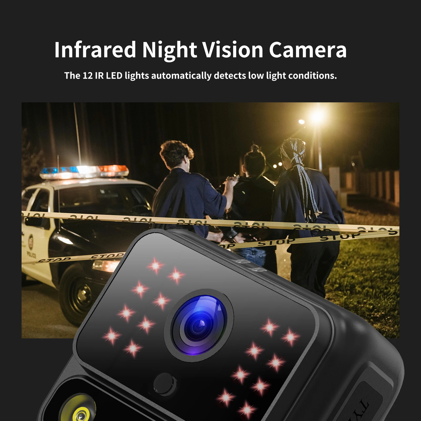 SJCAM A50 Body Camera 4K 30FPS IP65 Waterproof Night Vision Wearable Body-Worn Camera Action Camera Portable Touch Screen 5
