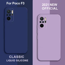 

Original Liquid Silicon Square Case For Xiaomi Redmi 11 10S K30 K30S K40 Note 7 8 8T 9 10 11 Pro Max Poco X3 NFC F3 M3 M4 Pro 5G