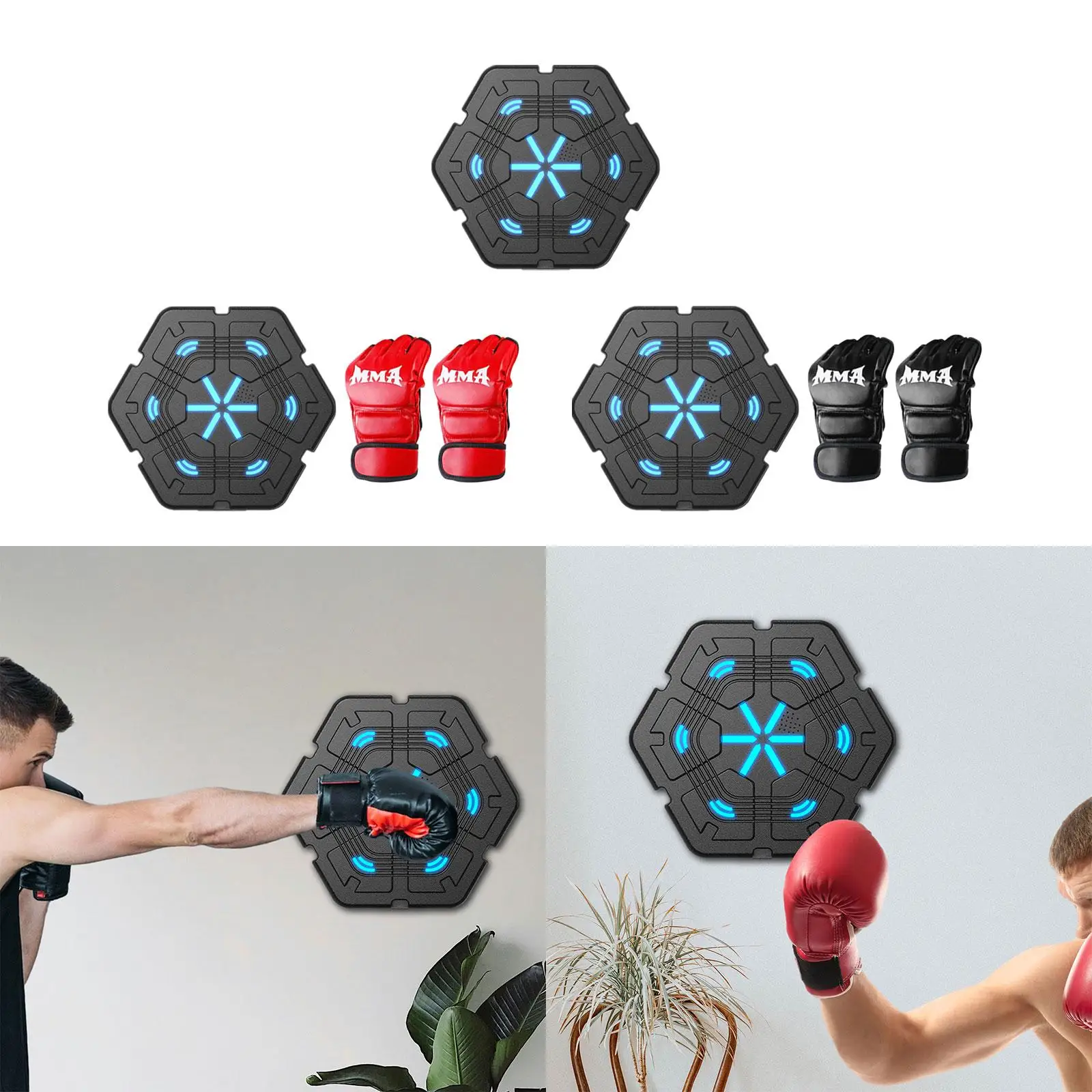 Boxing Machine Electronic Wall Target Exercise Music Boxing Trainer for Muay Thai Household Martial Arts Kickboxing Home Gym