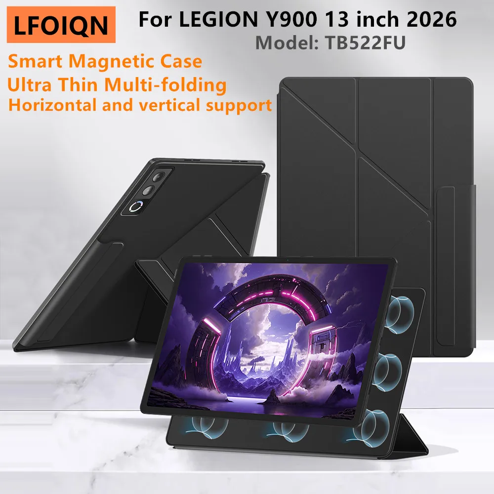 Ultra-Thin Multi-Folding Magnetic Case for 13 Tablets - Smart Cover by LFOIQN