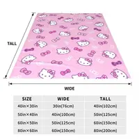 Hello Kitty Super Warm Blanket Travel Plush Throw Blanket Novelty Bedroom Flannel Bedspread Sofa Bed Cover 5