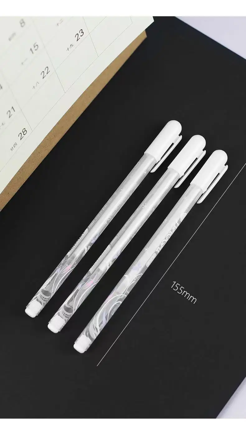 3pcs/set 0.8mm Paint Marker Permanent Marker Graffiti Metalic Pens Gold Silver White Pen Writting Drawing Art Supplies