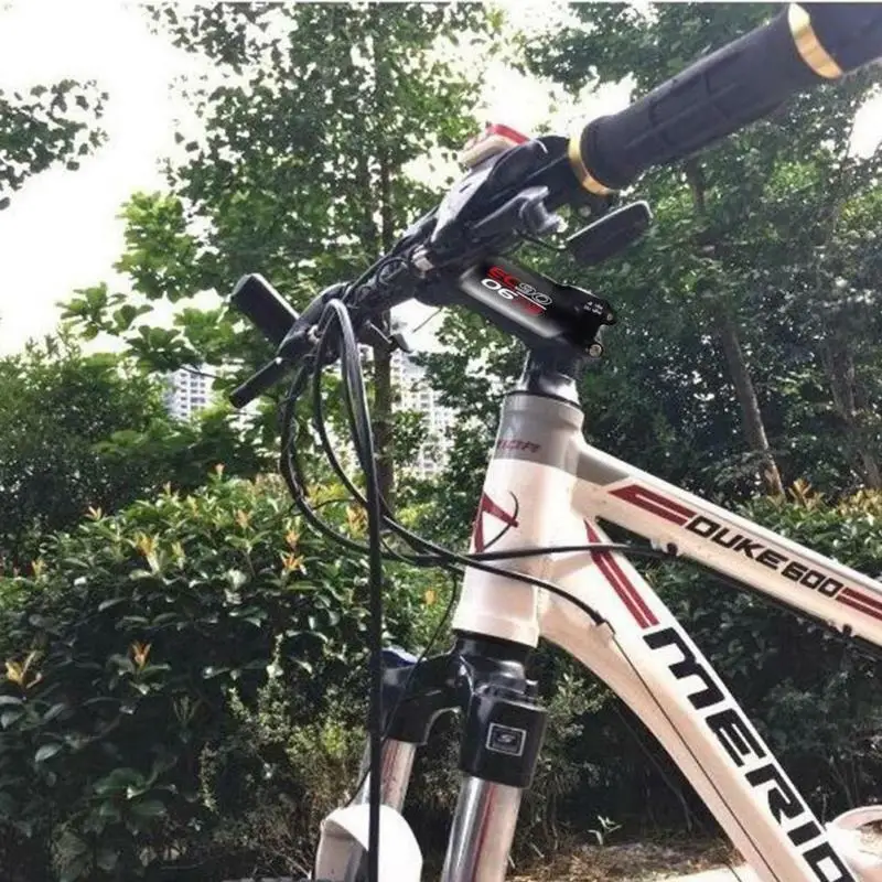 Aluminum Alloy+Carbon Fiber Bicycle Stem 60-120mm 6/17 Degree 1-1/8'' Bike Handl