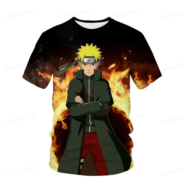 Summer New Boys' and Girls' T-shirts Japanese Anime Naruto Uchibo 3D Print  Teenager Street Wear Round Neck Harajuku Top Hot Sale - AliExpress