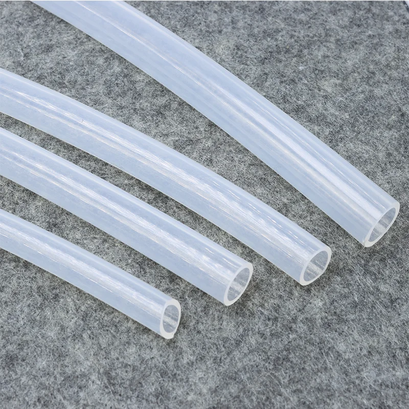 Premium Food Grade Flexible Silicone Rubber Tube - Clear, Transparent, Nontoxic, and Durable