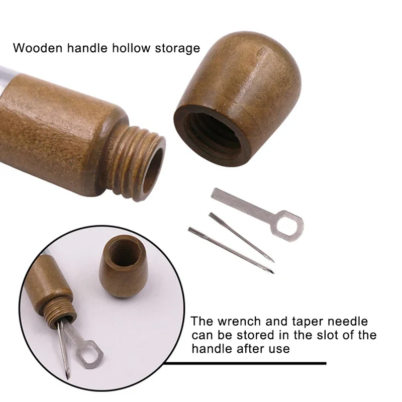 Leather Sewing Tools Sewing Machine Tools Sewing Needles Leather Sewing Awl Thread Craft Tools Sewing Machine Speedy Lock Stitcher Thread Needles Set DIY Shoemaker Canvas Repair Tools