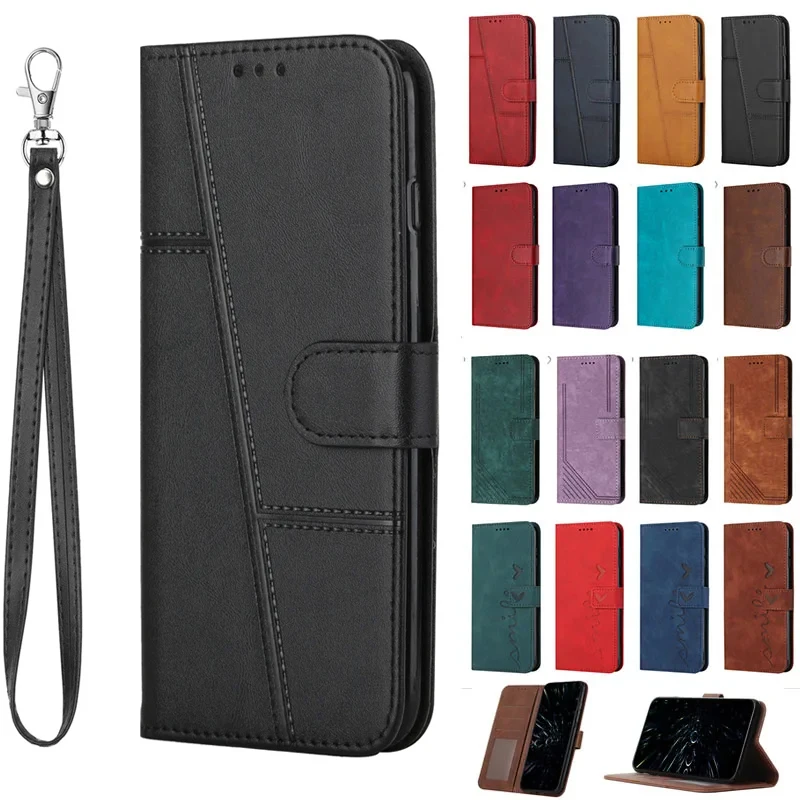 Luxury Leather Flip Case with Magnetic Wallet Cover