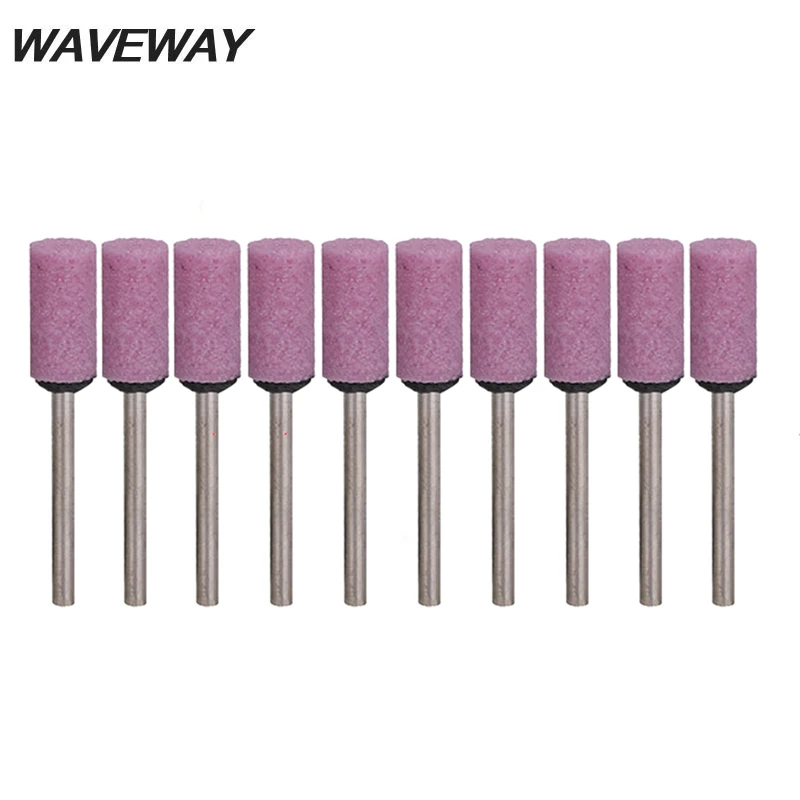 10Pcs Abrasive Mounted Stone Electric Grinding Accessories for Rotary Power Tool 