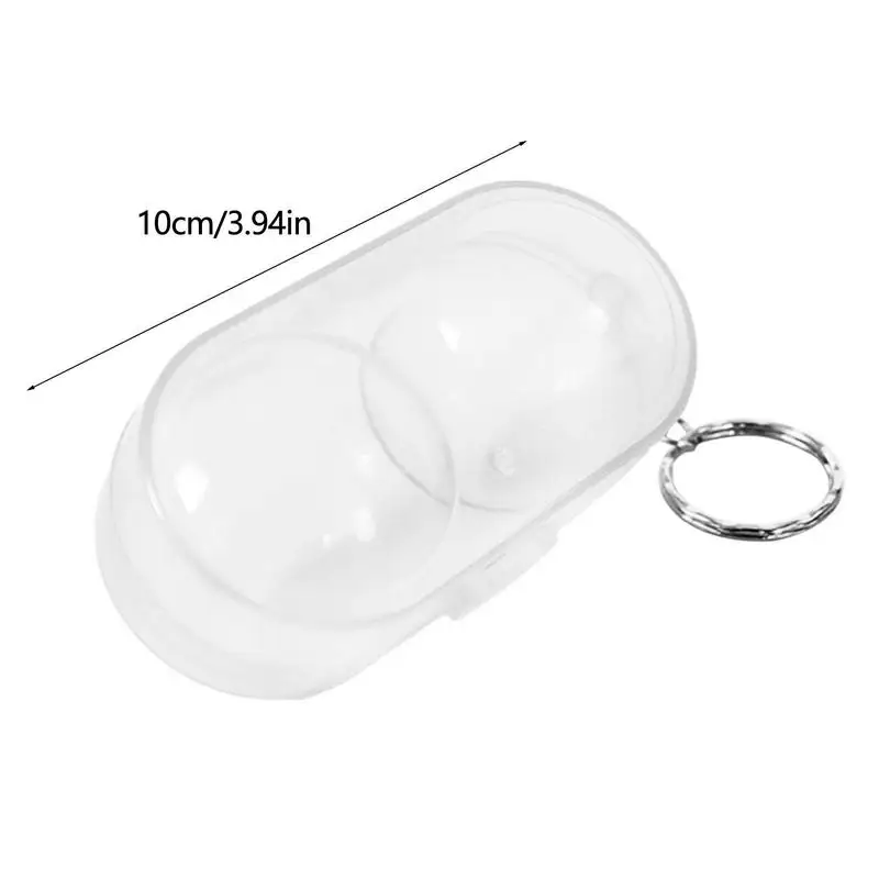 Table Tennis Ball Container Box Hard Plastic Case Ping Pong Ball Storage Box With Keychain Table Tennis Storage Gift Ping Pong Ball Container