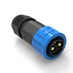 Durable IP67 Electric Motorcycle Charging Connector Cord - 50A 8-Pin Plug and Socket System (Plug)