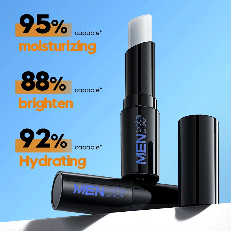 Men's Moisturizing Lip Balm - Anti-Dryness & Skin Renewal Treatment