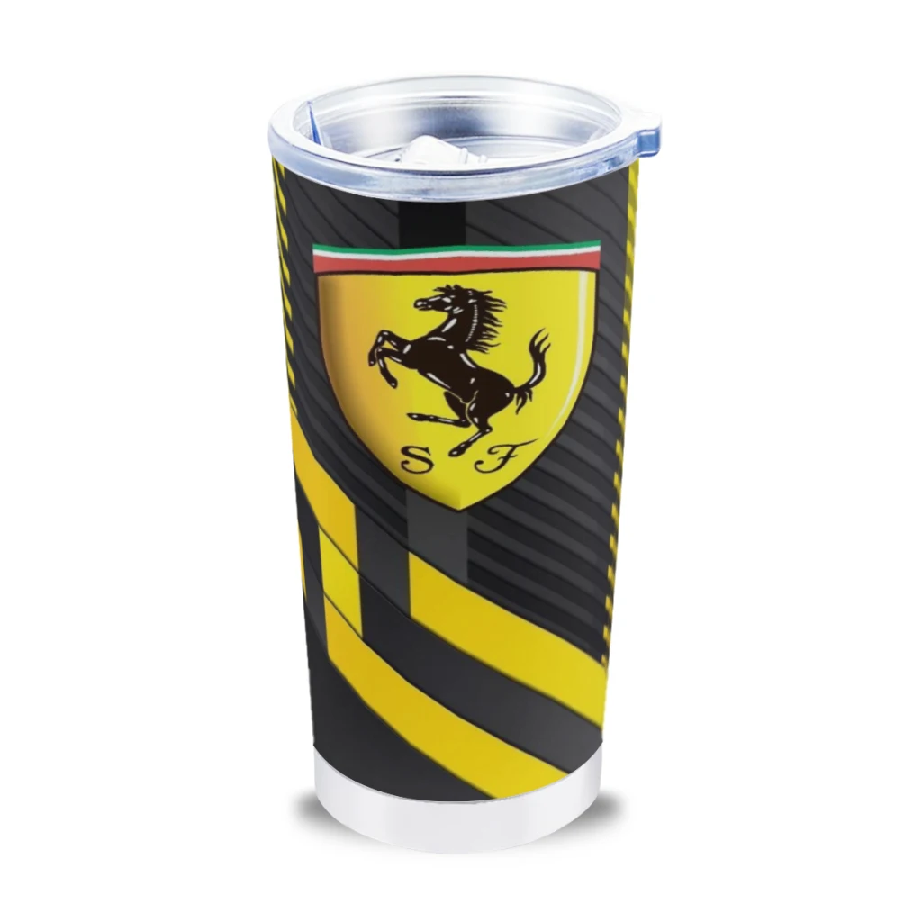 

Car Logo Travel Mugs Ferrari Stainless Steel 304 Tumbler Water Bottle 20oz/600ml