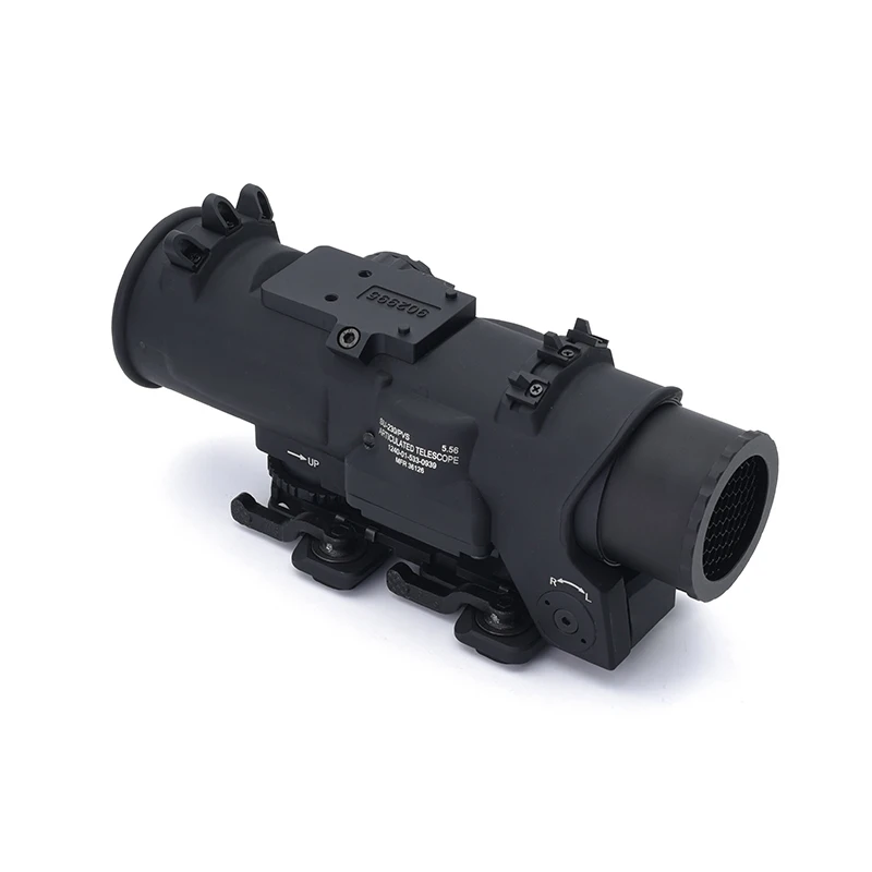 Rifle scope red dot sight Holy Warrior DR 1-4x fixed dual field of view red illumination scope with full markings for airsoft hunting