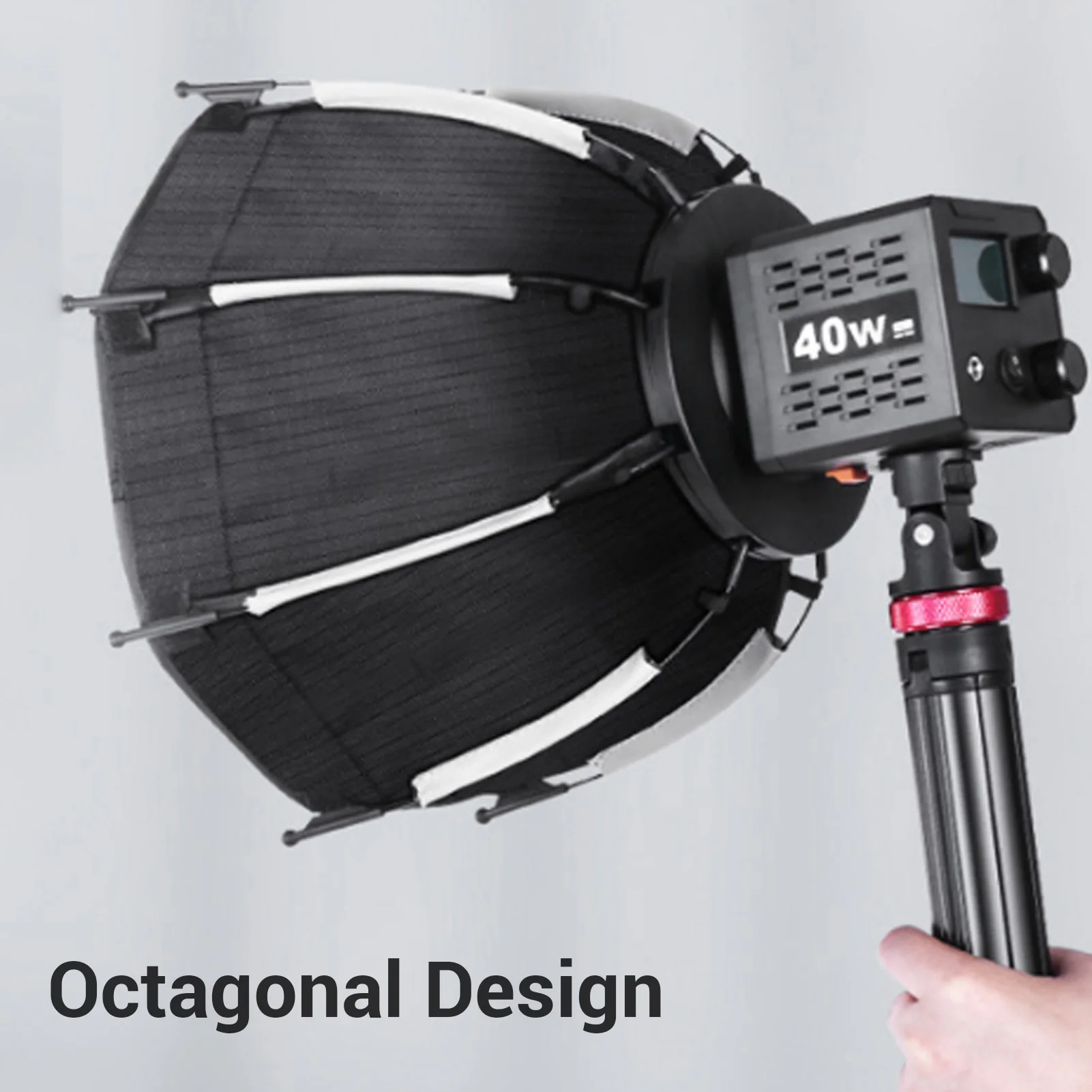 Softbox Octagonal Softbox  11.4 Inch Quick Folding Quick Set Up Flash Softbox with Storage Bag for Studio Video Light