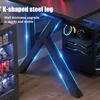 Esports Gaming Table K-shaped Modern Luxury Iron Computer Desks Ergonomic Gaming Player Computer Desk Simple Bedroom Office Desk 5