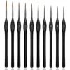 10Pcs Detail Brushes with Triangular Handles, Miniature Brush for Fine Detailing & Art Painting,Acrylic&Nail, Watercolour 1
