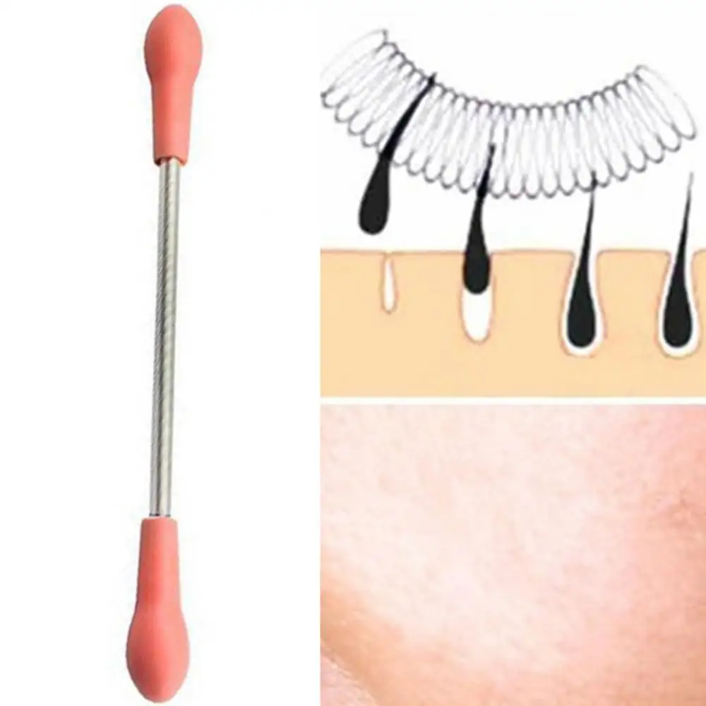 

Hair Remover Stainless Steel Portable Epilator Face Spring Stick Threading Tool Facial Depilador Hair Removal