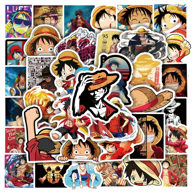 One Piece Anime Dos Desenhos Animados Adesivos, Decalque para a