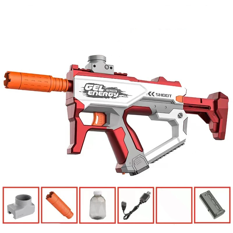 Automatic Electric Space Gun Toy Launcher Water Polo Pistol Automatic Space Outdoor Shooting Game Gun 3