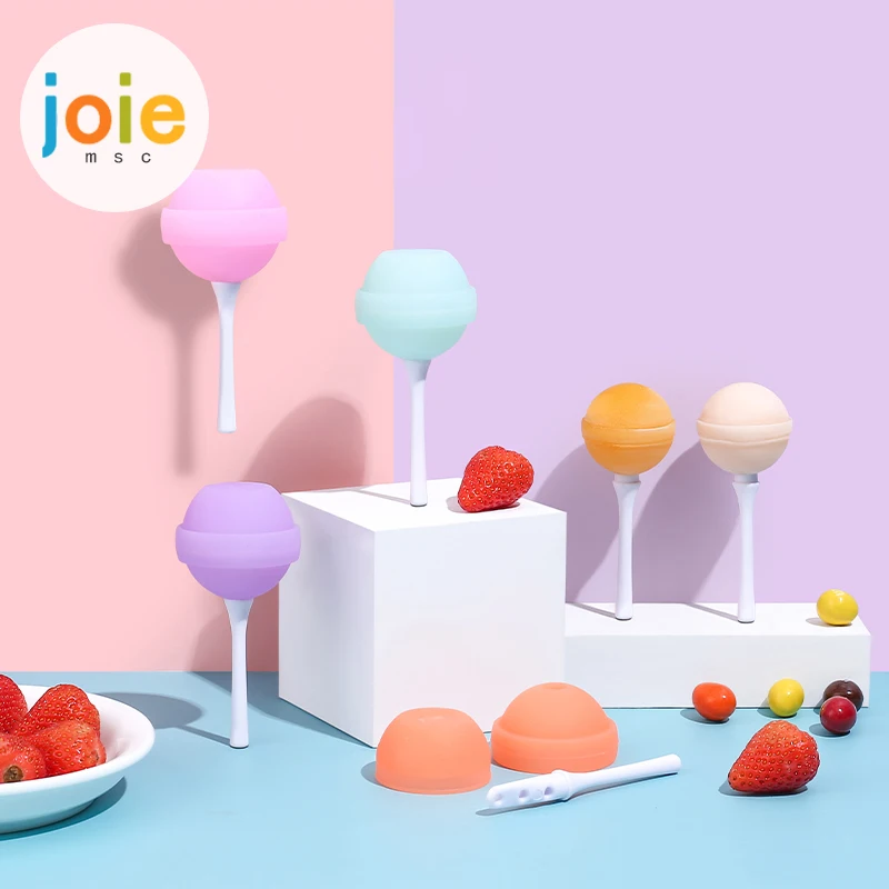 

joie Ice Cream Molds Summer Popsicle Silicone Mold Ice Cube Maker Ice Dessert Mold BPA Free Lolli Freeze Pops For Kids